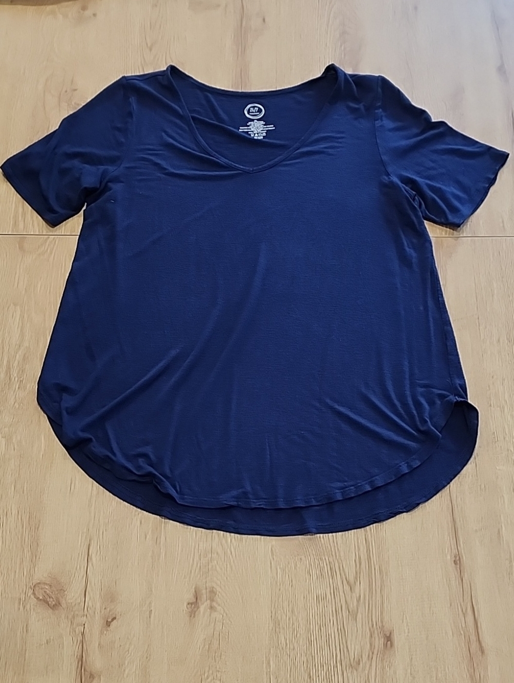 Maurices Dark Navy Scoop Neck Short Sleeve Tee